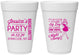 Personalized Bachelorette 16 oz Foam Cups - Drink The Night Away | 60182