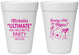 Personalized Bachelorette 16 oz Foam Cups - Raising Hell In Vegas | 60196