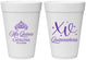 Personalized Quinceanera 16 oz Foam Cups - Mis Quince Anos | 70002
