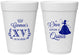 Personalized Quinceanera 16 oz Foam Cups - Once Upon A Quince | 70011