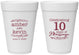 Personalized Anniversary 16 oz Foam Cups - 10 Years Of Marriage | 80000