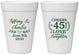 Personalized Anniversary 16 oz Foam Cups - Cheers To 45 Years | 80006