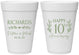 Personalized Anniversary 16 oz Foam Cups - 10th Wedding | 80010