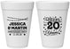 Personalized Anniversary 16 oz Foam Cups - Cheers To 20 Years | 80011