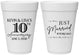 Personalized Anniversary 16 oz Foam Cups - 10 Years Down | 80020