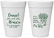 Personalized Anniversary 16 oz Foam Cups - 25th Wedding | 80022