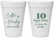 Personalized Anniversary 16 oz Foam Cups - Just Married 10 Years Ago | 80030