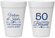 Personalized Anniversary 16 oz Foam Cups - 50 Years Blessed | 80037