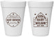 Personalized Baby Shower 16 oz Foam Cups - Gender Reveal Buck Or Doe | 90002