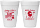 Personalized Baby Shower 16 oz Foam Cups - Beers Bbq Babies | 90006