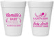 Personalized Baby Shower 16 oz Foam Cups - Raise A Beer | 90008