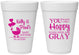 Personalized Baby Shower 16 oz Foam Cups - You Make Me Happy | 90010