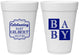 Personalized Baby Shower 16 oz Foam Cups - Celebrating | 90029