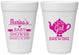 Personalized Baby Shower 16 oz Foam Cups - Baby Girl Is Brewing | 90034