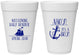 Personalized Baby Shower 16 oz Foam Cups - Nautical Ahoy It’s A Boy | 90055