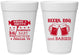 Personalized Baby Shower 16 oz Foam Cups - Beers Bbq Babies | 90060