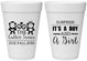 Personalized Baby Shower 16 oz Foam Cups - Gender Reveal Boy Or Girl | 90063