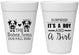Personalized Baby Shower 16 oz Foam Cups - Twins Baby Cows | 90067