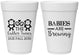 Personalized Baby Shower 16 oz Foam Cups - Twins Baby Monkeys | 90068