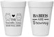 Personalized Baby Shower 16 oz Foam Cups - Twins Baby Hippos | 90069