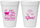 Personalized Baby Shower 16 oz Foam Cups - Raise A Beer | 90081