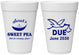 Personalized Baby Shower 16 oz Foam Cups - Sweat Pea Stork | 90084