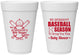 Personalized Baby Shower 16 oz Foam Cups - Baseball | 90090