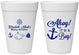 Personalized Baby Shower 16 oz Foam Cups - Nautical Ahoy It’s A Boy | 90093
