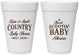 Personalized Baby Shower 16 oz Foam Cups - Boot Scootin | 90100