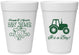 Personalized Baby Shower 16 oz Foam Cups - Tractor | 90109