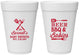 Personalized Baby Shower 16 oz Foam Cups - Beers Bbq Babies | 90113