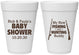 Personalized Baby Shower 16 oz Foam Cups - Fishing Hunting | 90126