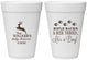 Personalized Baby Shower 16 oz Foam Cups - Rifle Racks Deer Tracks | 90128
