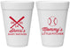 Personalized Baby Shower 16 oz Foam Cups - Baseball Little Pitcher | 90137