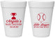 Personalized Baby Shower 16 oz Foam Cups - Baseball Little Slugger | 90145