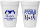 Personalized Baby Shower 16 oz Foam Cups - Beer Diapers Bash | 90151