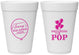 Personalized Baby Shower 16 oz Foam Cups - Shes Going To Pop | 90160