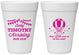 Personalized Baby Shower 16 oz Foam Cups - Hot Air Balloon | 90162