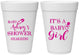 Personalized Baby Shower 16 oz Foam Cups - Baby Girl | 90171