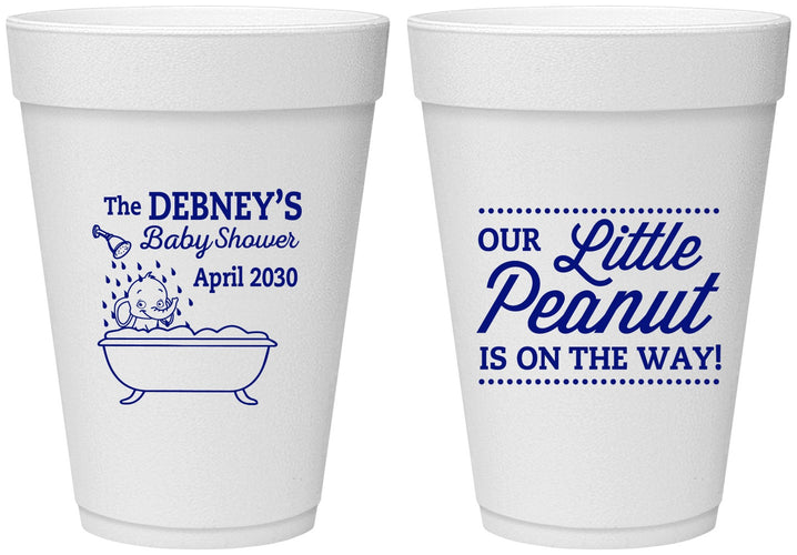 Personalized Baby Shower 16 oz Foam Cups - Little Peanut | 90180