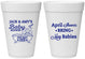 Personalized Baby Shower 16 oz Foam Cups - April Showers May Babies | 90181