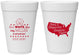 Personalized Baby Shower 16 oz Foam Cups - Red White Blue | 90197
