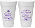 Personalized Bridal Shower 20 oz Foam Cups - Eat Drink Shower Bride | 100002