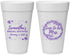 Personalized Bridal Shower 20 oz Foam Cups - Soon To Be Mrs | 100004