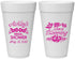 Personalized Bridal Shower 20 oz Foam Cups - Love Is Blooming | 100007