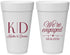 Personalized Engagement 20 oz Foam Cups - We Are Engaged | 10001