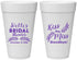 Personalized Bridal Shower 20 oz Foam Cups - Kiss The Miss Goodbye | 100010