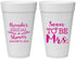 Personalized Bridal Shower 20 oz Foam Cups - Soon To Be Mrs | 100013