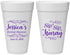 Personalized Bridal Shower 20 oz Foam Cups - Sip Sip Hooray | 100016