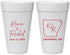 Personalized Wedding 20 oz Foam Cups - Arkansas | 103